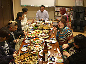 毎度おなじみ梵のお酒とじじばばの手料理と